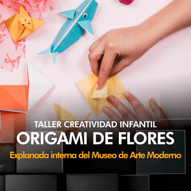 Taller Creatividad infantil - origami de flores imagen