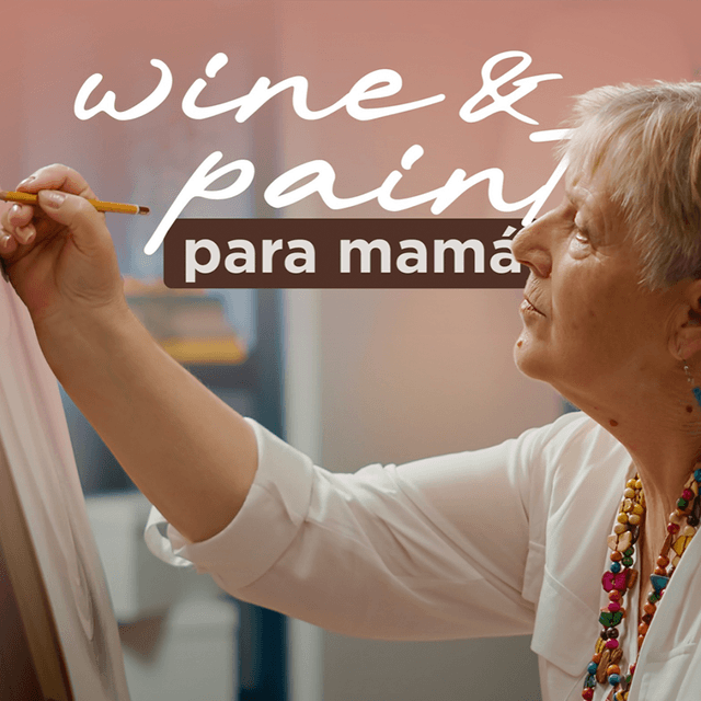 Wine y paint para mamá imagen
