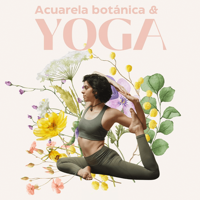 Acuarela botánica & yoga imagen
